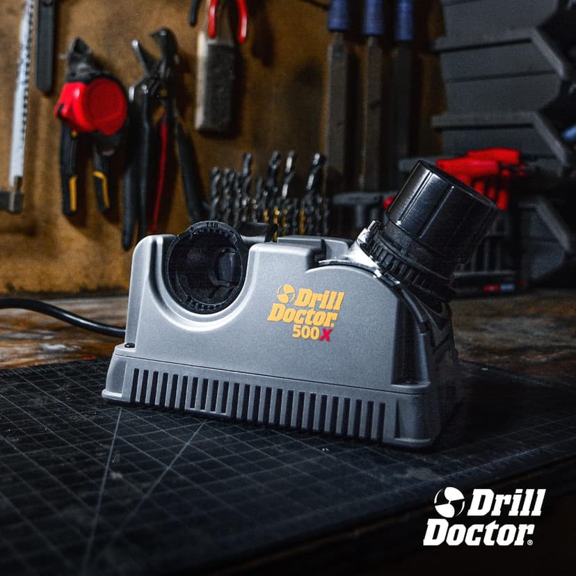 Drill Doctor Drill Bit Sharpener plus Work Sharp Benchstone Knife Sharpener, 3 sided manual knife sharpener
