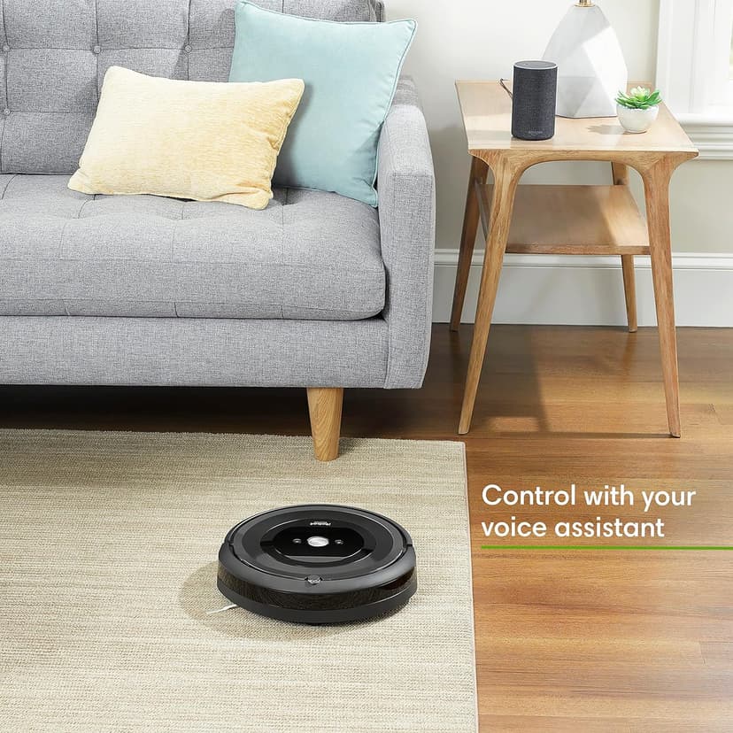 iRobot Roomba E5 (5150) Robot Vacuum - Wi-Fi Connected, Works with Alexa, Ideal for Pet Hair, Carpets, Hard, Self-Charging Robotic Vacuum, Black