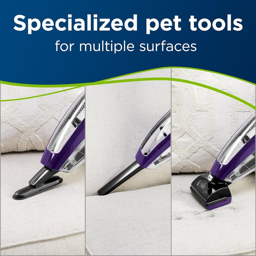 Bissell Pet Hair Eraser Lithium Ion Cordless Hand Vacuum, Purple