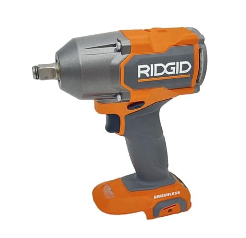 RIDGID 18V Brushless Cordless 4-Mode 1/2 in. Mid-Torque Impact Wrench with Friction Ring (Tool Only), Orange (R86012B)