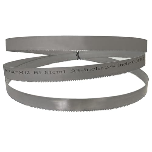 FOXBC 93" X 3/4" X 5/8 TPI Metal Cutting Bi-Metal M42 Band Saw Blades