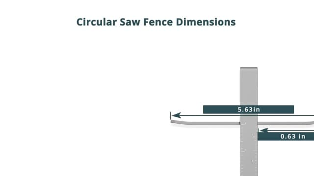 DW3278 Circular Saw Rip Fence Kit – Compatible with DeWalt DCS575, DCS570, DCS577, DWE575, DWS535, and Works with 7-1/4-Inch to 8-1/4-Inch Circular Saws, Includes Round Head Stop Screw and Spring
