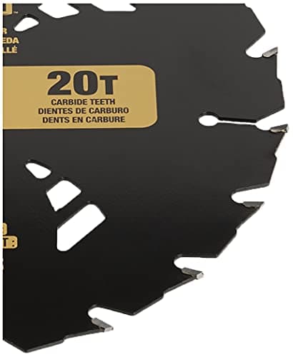 DEWALT 7-1/4" Circular Saw Blade for Pressure Treated and Wet Lumber, ATB, Thin Kerf, 5/8" and Arbor, 20-Tooth (DW3174) , Black