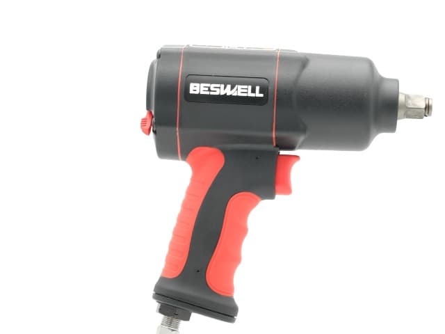 BESWELL® 1/2" High Torque Air Impact Wrench with Up to Real 1180 Foot-Pounds Max Loosen Torque Output-BW-112BN