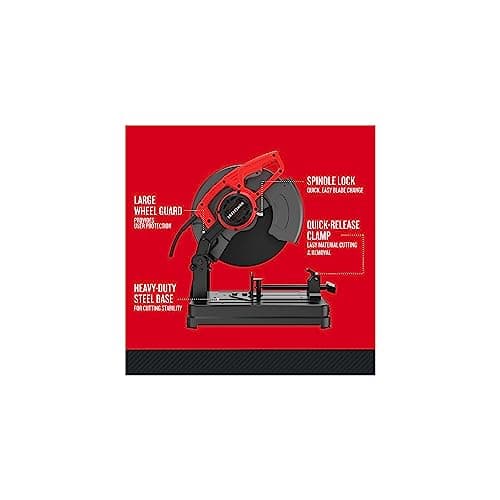 CRAFTSMAN Chop Saw, 14 inch, 15 Amp, Corded (CMEM2500)