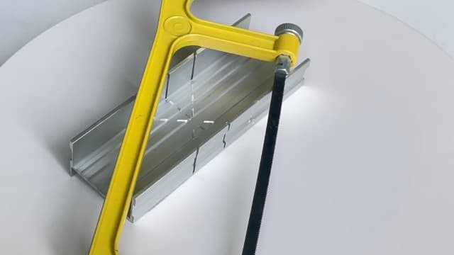 6-inch Mini Hacksaw and Miter Block Set - 150 mm Cutting Hand Saw with Bi-metal Blade