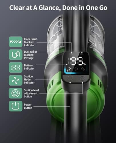 Cordless Vacuum Cleaner, 550W 45KPA 60 Mins Vacuum Cleaners for Home, Anti-Tangle Stick Vacuums with Rechargeable Battery, Dual-Handheld Lightweight Vacuum with Aromatherapy for Pet Hair Carpet Floors