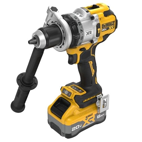 DEWALT 20V MAX XR 1/2 Inch Cordless Hammer Drill Kit with 8AH Battery and Charger (DCD1007WW1)