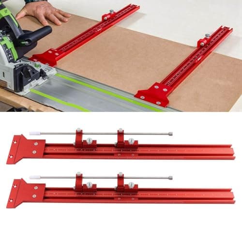 Track Saw Parallel Rail Guide System, Woodworking Track Saw Guide Rail Joining Set, Aluminium Alloy Parallel Guides for Track Saw, Circular Saw Guide Track Saw Kit