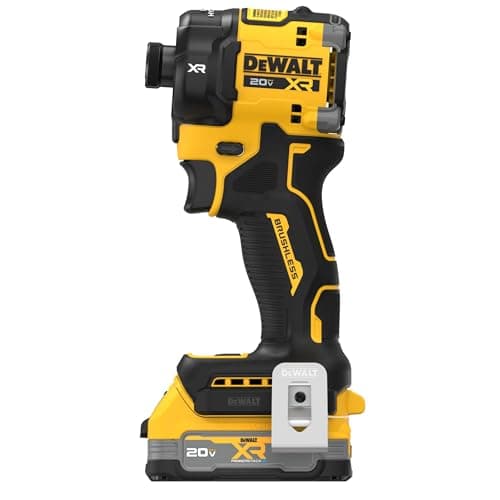 DEWALT 20V MAX XR 1/4 Inch Quiet Hydraulic Cordless Impact Driver Kit with POWERSTACK Battery and Charger (DCF870E1)