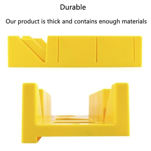 Mitre Box and Saw Set for Crafting,12 Inch Mitre Box with 14 Inch Back Saw,Reinforced Steel Back Saw for Woodworking,Preset Cutting Box with 45 Degree Cutting Guide for Molding Trim