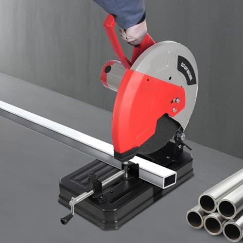 Chop Saw 14in Blade Cut Off Saw,2800W 3900RPM Steel Cutting Machine,0-45 Degrees Adjustable Angle Heavy Duty Metal Chop Machine for Steel Rebar Iron Aluminum