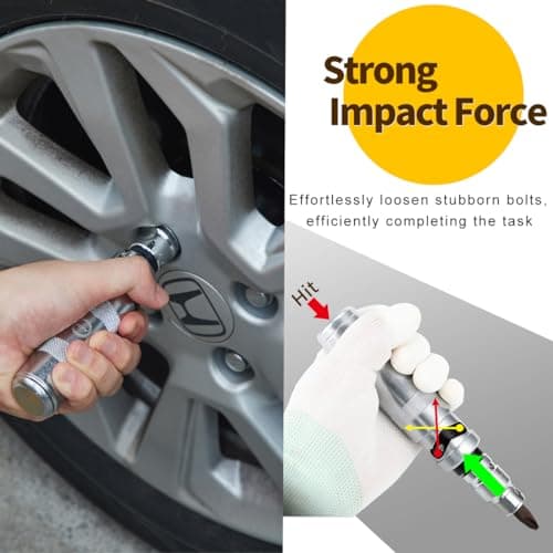 AKM 3/8" Impact Driver Master Screw and Bolt Extractor Set - 21 PCS Hand Manual Reversible Impact Screwdriver S2 Steel for Disengaging Rusted Fasteners or Frozen Bolts