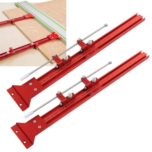 Track Saw Parallel Rail Guide System, Woodworking Track Saw Guide Rail Joining Set, Aluminium Alloy Parallel Guides for Track Saw, Circular Saw Guide Track Saw Kit