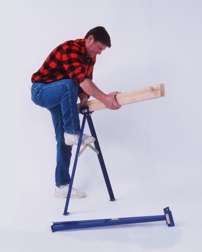 Guardian Fall Protection TS-27 27" Tall Sawhorse (includes legs for one sawhorse), Blue Powder Coat Finish