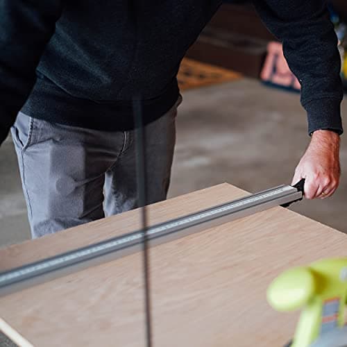 DCT Aluminum Pro Grip Clamp Straight Edge Wood Cutting Table Saw Guide, 36in / 91cm – Circular, Rotary, Jig, Router Silver