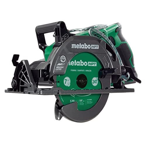 Metabo HPT 36V Cordless 7-1/4" Rear Handle Circular Saw, 500 Cuts Per Charge, Lightweight at 8.2 Lbs