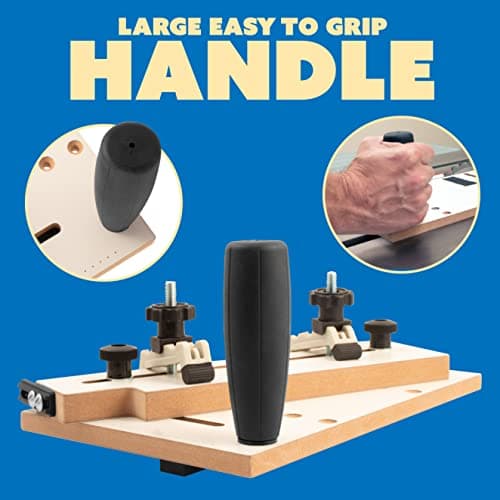 Mini Taper Jig For Table Saw, Adjustable Precision Straight Line Tapering Jig with Blade Safe Hold Downs, Fast Straight Taper Wood Cutting for Small Parts