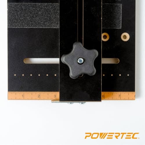 POWERTEC 71395 Taper/Straight Line Jig for Table Saws with 3/4” Wide by 3/8” Deep Miter Slot