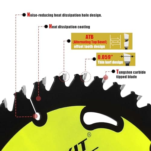 3Pack 3 Inch 24T Wood Cutting Circular Saw Blade for Woods, Plastic, PVC, Acrylic, Aluminum,7/16" Arbor TCT Saw Blade Compatible with All Dremel Saw-MAX, Ultra-Saws, RotoZip Saws,Dewalt Saws