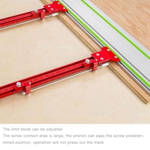 Track Saw Parallel Rail Guide System, Woodworking Track Saw Guide Rail Joining Set, Aluminium Alloy Parallel Guides for Track Saw, Circular Saw Guide Track Saw Kit