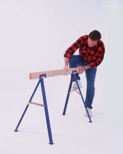 Guardian Fall Protection TS-27 27" Tall Sawhorse (includes legs for one sawhorse), Blue Powder Coat Finish