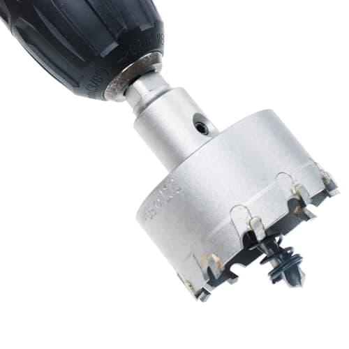 AUTOTOOLHOME 2 inch (50mm) Metal Steel Hole Saw Tooth Carbide Tip TCT Drill Bits Kit for Thick Metal Wood