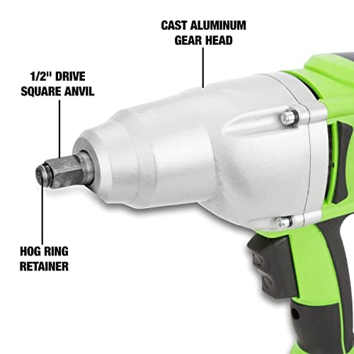 OEMTOOLS 24666 1/2” Drive Heavy Duty Impact Wrench, Corded 120v Impact Driver for Lug Nuts, Home Repairs, Automotive Maintenance, 8.5 Amp Electric Wrench, 400 Ft/Lb Maximum Torque