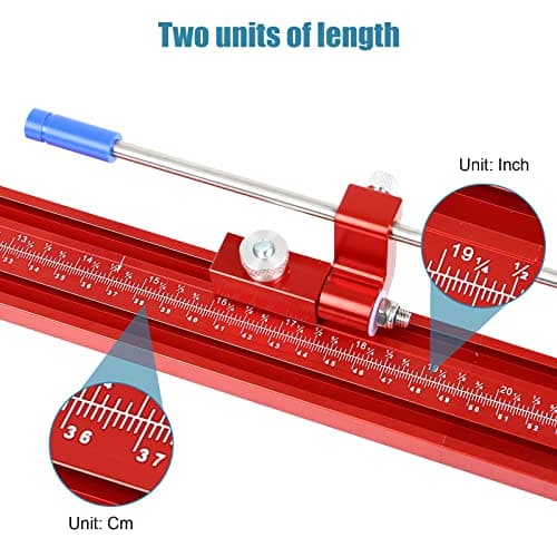 Parallel Rail Guide System (Updated Version), Woodworking Track Saw Guide Rail Joining Set Aluminium Alloy Circular Saw Track Set Fixed Guide Rail Bracket Universal T-Track Auxiliary Tool