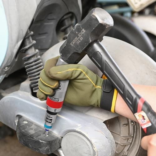 13 Piece 1/2" Drive Manual Impact Driver, Reversible Hand Impact Screwdriver Set with Slotted, Hex, Phillips Bit Kit, for Tighten and Rusted Fasteners or Frozen Bolts, with Storage Case