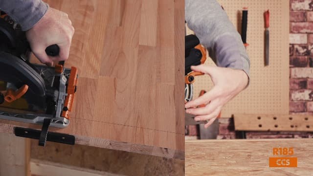 Evolution Power Tools R185CCS 7-1/4" TCT Multi-Material Cutting Circular Saw, 7-1/4", Orange