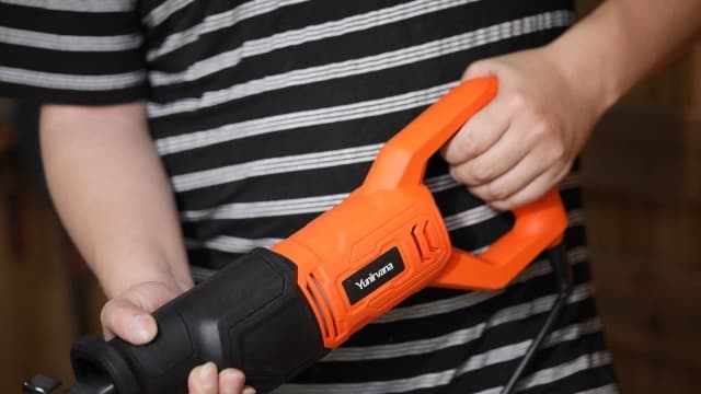 120V Reciprocating Saw, 6.0 Amp Variable Speed Corded Reciprocating Saw with 4/5" Stroke Length, 3000 SPM and 4-1/2" Max for Wood, Metal, PVC Pipe Cutting