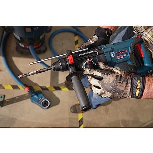 BOSCH GBH18V-26DK25 18V EC Brushless SDS-plus® Bulldog™ 1 In. Rotary Hammer Kit with (2) CORE18V 4 Ah Advanced Power Batteries