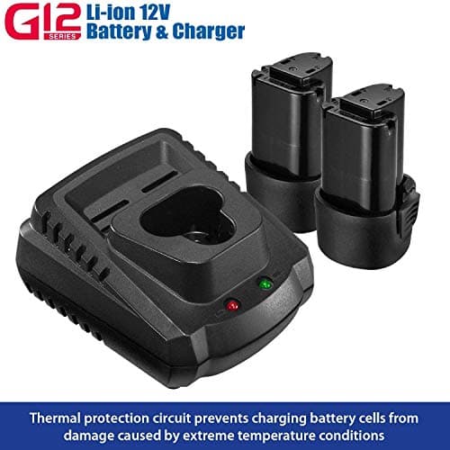 ACDelco 3/8 Power Impact Wrench 90ft-lbs, 3100 RPM, LED Light Cordless Li-ion 12V Max Compact Tool, Kit, Charger, G12 Series ARI12104