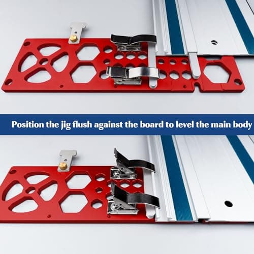 13.4inch Track Saw Guide Rail Square,90° Right Angle Track Saw Square - Compatible with Festool & Makita Guide Rail - Easy-Install Circular Saw Accessories for Precise Cuts(Upgraded)