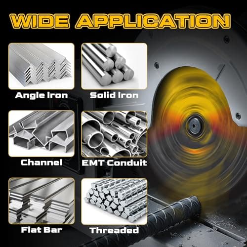 12BLADEST Blade for Cutting Mild Steel with 1" Arbor, for Circular and Chop Saws, No Heat, No Burrs & Virtually No Sparks, Carbide-Tipped TCT Blade for Cold Metal Cutting,12-Inch x 60-Tooth