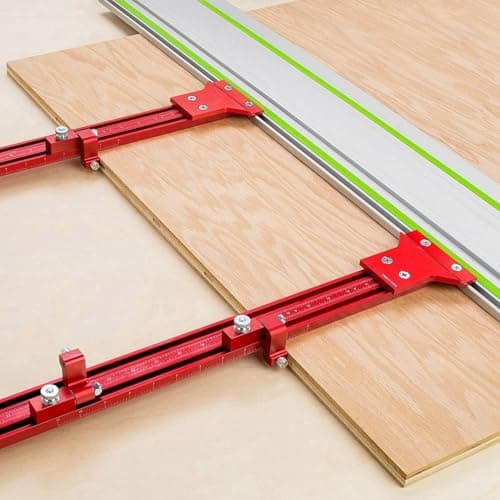 Track Saw Parallel Rail Guide System, Woodworking Track Saw Guide Rail Joining Set, Aluminium Alloy Parallel Guides for Track Saw, Circular Saw Guide Track Saw Kit
