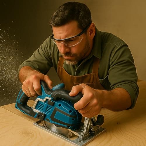 20V Brushless Cordless 7‑1/4″ Rear‑Handle Worm‑Drive Circular Saw – 2‑1/2″ Cut Depth at 90° – 725 Cuts per Charge with 12Ah Battery (sold separately) – Compatible with HERCULES 20V System