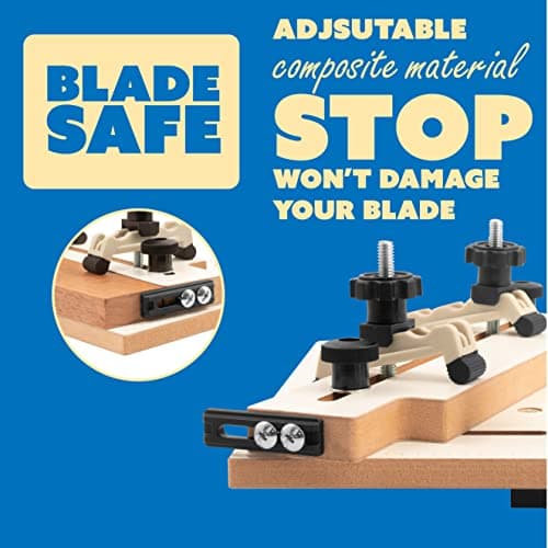 Mini Taper Jig For Table Saw, Adjustable Precision Straight Line Tapering Jig with Blade Safe Hold Downs, Fast Straight Taper Wood Cutting for Small Parts