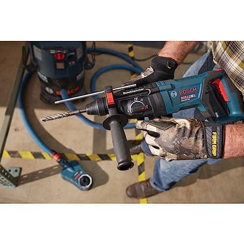 BOSCH GBH18V-26DK25 18V EC Brushless SDS-plus® Bulldog™ 1 In. Rotary Hammer Kit with (2) CORE18V 4 Ah Advanced Power Batteries