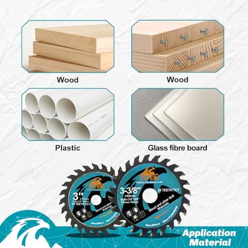 3 Inch Circular Saw Blade Set 4pcs for Cutting Tile Glass Soft Metal Wood Plastic Diamond Disc