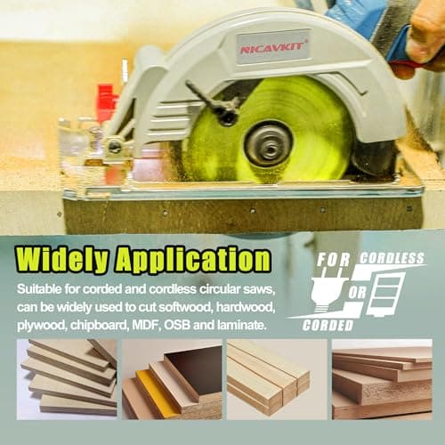 3Pack 3 Inch 24T Wood Cutting Circular Saw Blade for Woods, Plastic, PVC, Acrylic, Aluminum,7/16" Arbor TCT Saw Blade Compatible with All Dremel Saw-MAX, Ultra-Saws, RotoZip Saws,Dewalt Saws