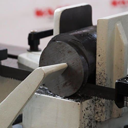 KAKA INDUSTRIAL Metal Band Saw | w/ 3 Blades Included | Horizontal Bandsaw,7 inch Round and 7 inch x 8.25 inch Rect Cut, 45-90° Swivel 1.5HP 115V/230V BS-712R