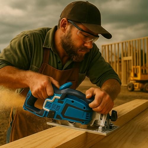 20V Brushless Cordless 7‑1/4″ Rear‑Handle Worm‑Drive Circular Saw – 2‑1/2″ Cut Depth at 90° – 725 Cuts per Charge with 12Ah Battery (sold separately) – Compatible with HERCULES 20V System