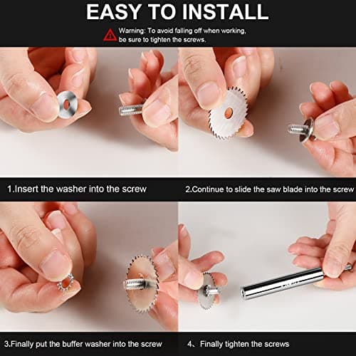 LitKiwi PVC Pipe Inside Cutter(4Pcs Saw Blades) with 1/4" Hex Shank,Plumbing Inside Cutter Internal Plastic Pipe Cutter,1-1/4" & 1-3/4" Or Larger Diameter, with Wire Saw