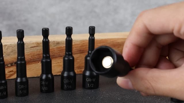 12-Piece Magnetic Nut Driver Set - Premium Impact Power Hex Nut Driver Drill Bit Master Kit, SAE & Metric, 1/4-Inch Quick-Change