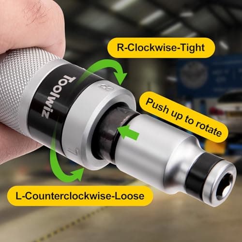Toolwiz 1/2" Hand Impact Screwdriver Set - 14 Pcs, Reversible Manual Impact Driver with S2 Steel Screwdriver Bits for Disengage Rusted Fasteners or Frozen Bolts