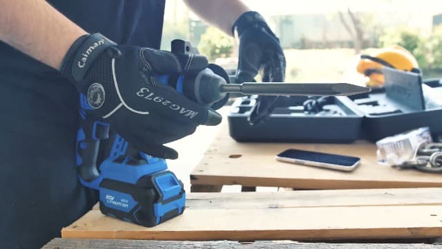 NEIKO 10882A Cordless Rotary Hammer Drill, Includes 20-Volt Li-ion Rechargeable Battery, Fast Charger, SDS Plus Hammer Drill, Heavy Duty Brushless Demolition Hammer, Cordless Hammer Drill, Rotohammer