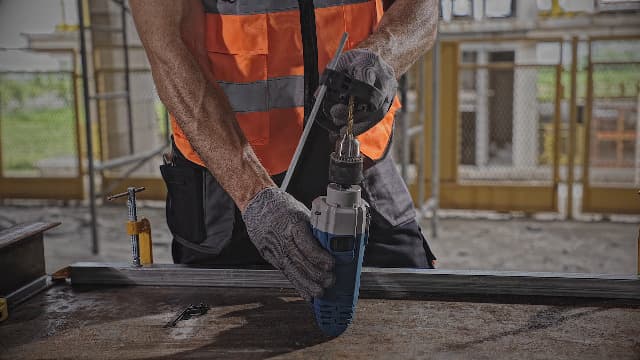 DongCheng Hammer Drill 6A,1/2 Inch Keyed Chuck, 0-3000 RPM/45000 BPM Impact Drill with 15PCS Drilling Bits for Brick Wall, Metal & Wood, DZJ05-13