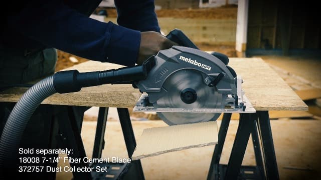 Metabo HPT Circular Saw Kit | RIPMAX | 7 1/4-Inch Blade | 6,800 RPM | Dust Blower Function | 5-Year Warranty | C7UR
